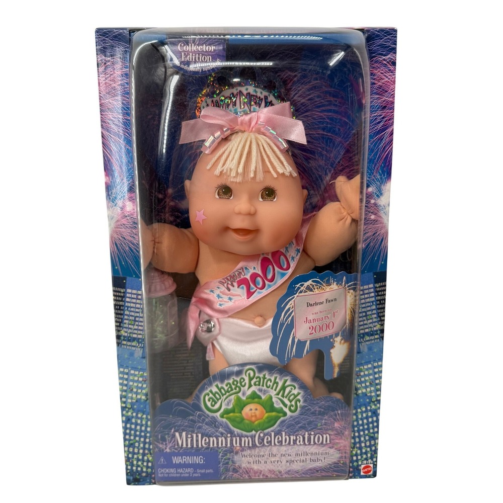 Cabbage Patch Kids Millennium Celebration Doll Darlene Fawn 2000 Mattel 23109
